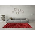 thumbnail image 3 of Ahgly Company Indoor Round Abstract Red Modern Area Rugs, 7' Round, 3 of 4