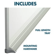 Quartet Porcelain Whiteboard 96 x 48 8 x 4 Magnetic Aluminum Frame - Whiteboards