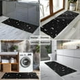 thumbnail image 2 of Black White Cat Moon Star Pattern Kitchen Rug Mat,Kitchen Runner Rugs Non Skid Washable,Decorative Kitchen Floor Mats for Kitchen,Sink,Laundry,17"X47", 2 of 5