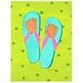 thumbnail image 2 of Carolines Treasures LD6149GF Flip Flops Lime Green Flag - Garden Size, 2 of 2