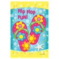 thumbnail image 1 of Toland Home Garden 1010052 Flip Flop Fun 28 x 40 Inch Decorative, House Flag (28" x 40"), 1 of 1