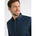 thumbnail image 4 of Free Assembly Men's Oxford Shirt with Long Sleeves, Sizes S-3XL, 4 of 5