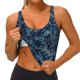 thumbnail image 3 of Balery Hawaiian Style Sujetadores deportivos con espalda cruzada para mujer, acolchados, sin costuras, de alto impacto, ideales para yoga, gimnasio, entrenamiento y fitness.-Large, 3 of 8