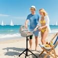 thumbnail image 4 of Byacgrill Portable Gas Grillwith Foldable Tripod, 10,000 BTU Burner Stainless Steel Propane Grill ,BBQ Gas Grill for Camping,Tailgating, Backyard , Picnic (32.2"-37.5" Height Adjustable), 4 of 6