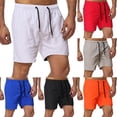 thumbnail image 6 of Mens Five-point Quick-drying Beach Short Pants Sports Gym Fitness Shorts, 6 of 9