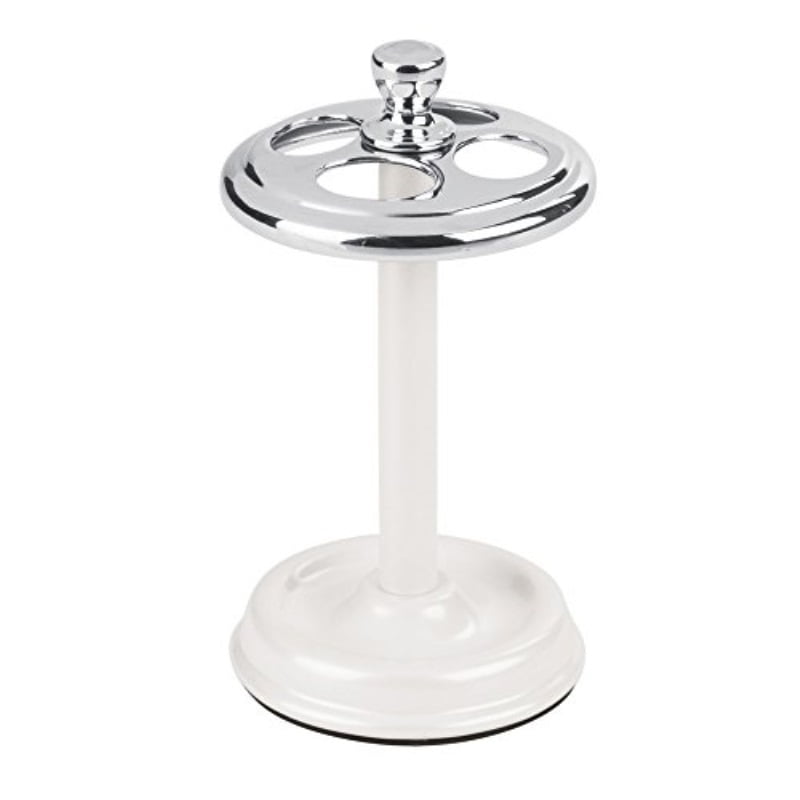 iDesign York Metal Toothbrush Holder Stand for Bathroom Vanity Countertops Razors 3.25" x 5.75