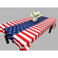 thumbnail image 5 of Polyester Patriotic American Flag Tablecloth,, Washable, Wrinkle Resistant, for 4th of July, Memorial Day, Labor Day, Veterans Day, Red Blue, 5 of 7