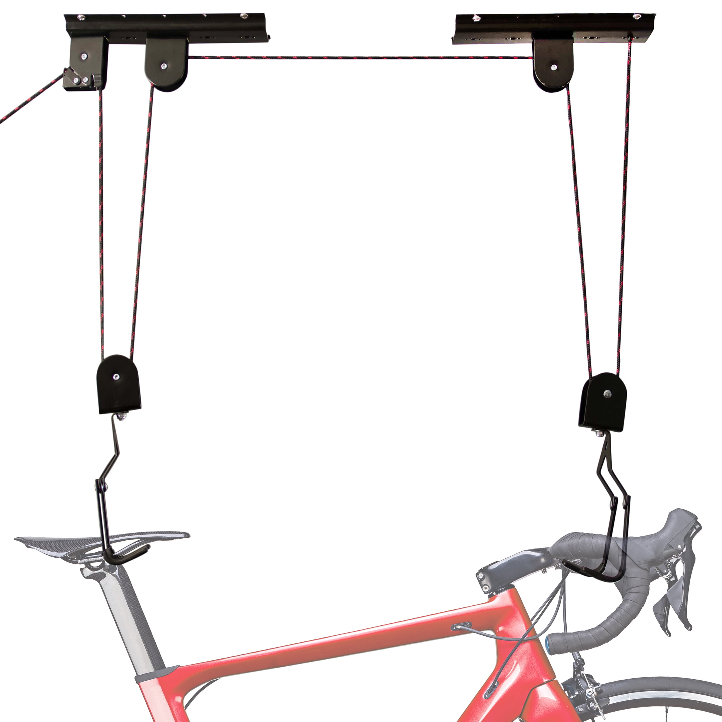 Bike Hoists Overhead Pulley System with 100 lb Capacity for Bicycles or Ladders Secure Garage Ceiling Storage by RAD Cycle Set of 2 Walmart