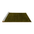 thumbnail image 2 of Ahgly Company Machine Washable Indoor Round Abstract Yellow Contemporary Area Rugs, 7' Round, 2 of 4