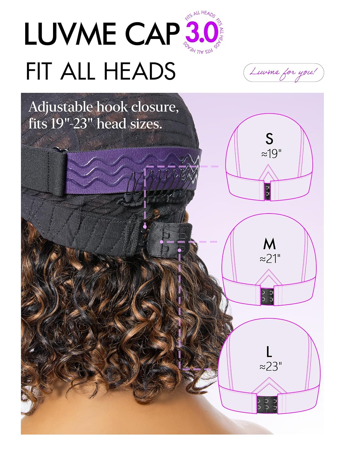 LUVME All-Day Comfort 12" Wig Deep Wave Glueless Minimalist HD Lace Human Hair Wig Pre-Cut for Women