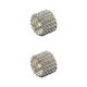 thumbnail image 1 of Anillo con incrustaciones de cristal Sonducket plata 5 filas, 1 of 6