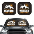 thumbnail image 2 of Yiaed Not All Who Wander Are Lost4 Print Car Front Windshield Sun Shade,Foldable Anti-UV Car Sunshade for Front Window for Most Vehicles-Medium, 2 of 5