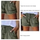 thumbnail image 5 of Pantalones cortos con dobladillo con borlas para mujer Pantalones cortos con cordón para mujer Pantalones cortos con cintura elástica para mujer Pantalones cortos casuales para ANGGREK Otros, 5 of 5