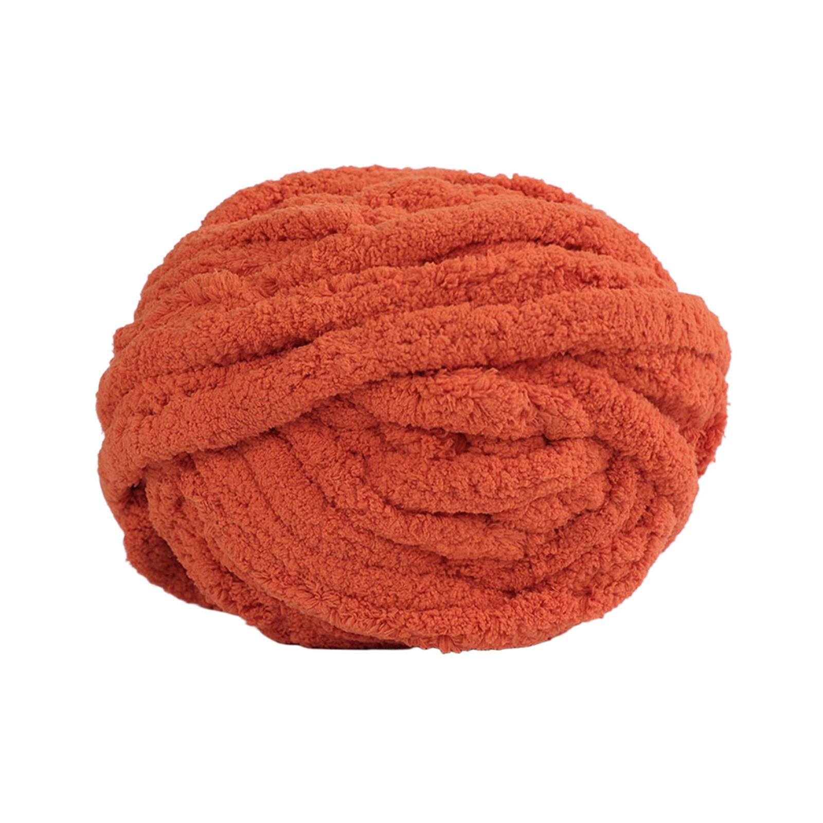 Chunky Chenille Yarn Plush Throw Bulky Yarn Soft Polyester Perfect for Blanket Making Women