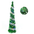 thumbnail image 1 of Árbol de Navidad Orgrimmar, plegable, 1,5 m, con luz LED, 100 LED, 1 of 5