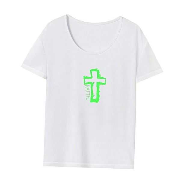 Camiseta Para Mujer Verano Mujer Suave Cuello Redondo Camisa Para