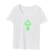 thumbnail image 3 of Camiseta para mujer, ropa deportiva de verano, camisa con cuello redondo para caminar, regalo para mujer, 3 of 7