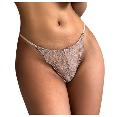 Yuhangmm Panty Out Crochet Lace Up Panties Hollow For Women Underwear Lace Sexy Corset Lingerie for Women