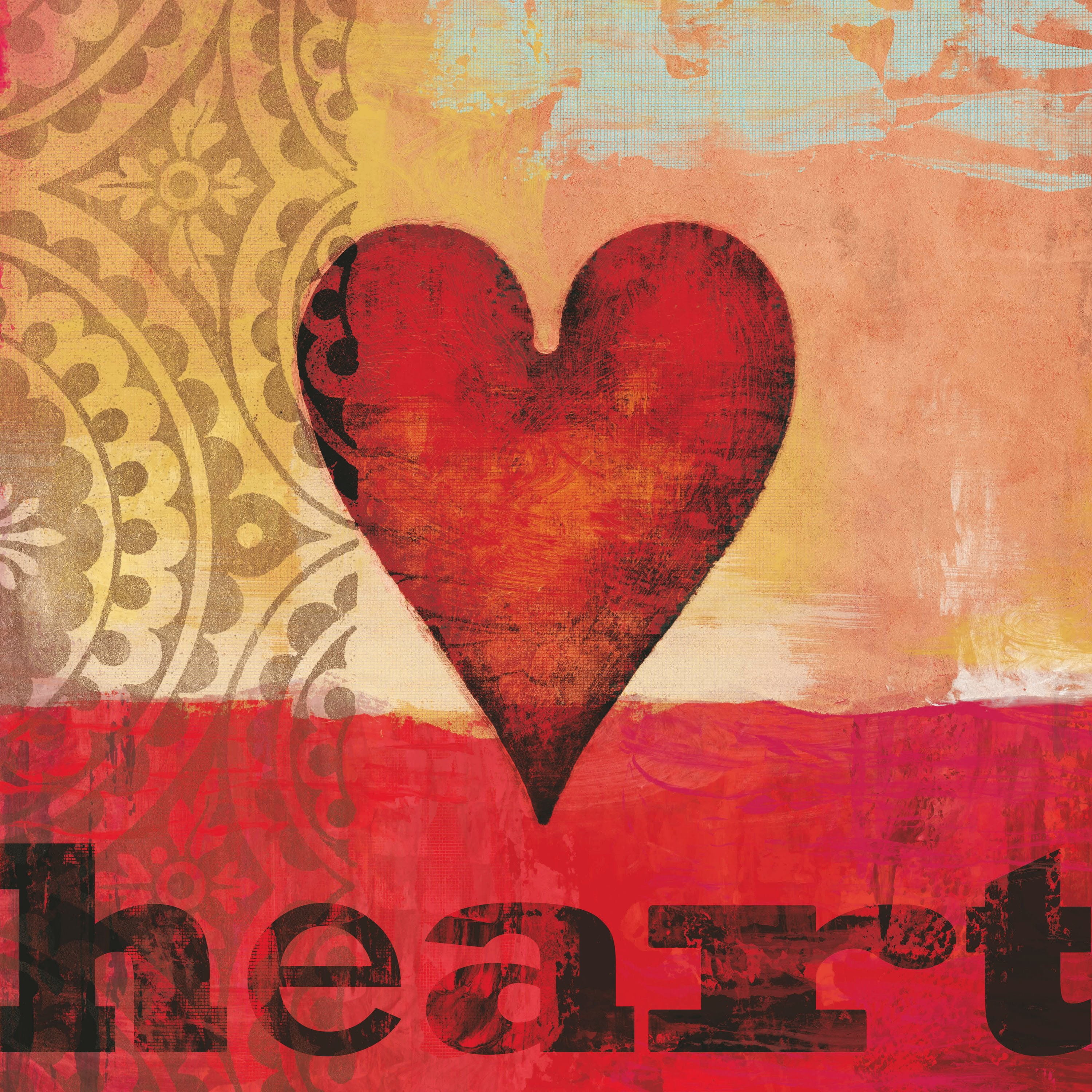 Marmont Hill "Game Play Heart" Painting Print on Canvas