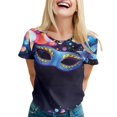 thumbnail image 1 of PMUYBHF T-Shirt à Manches Courtes Imprimé pour Femmes Printemps Été 2158 L, 1 of 5