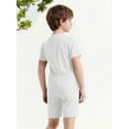 thumbnail image 6 of Xnihocha 3 Pieces Adaptive Clothing for Kids Special Needs Autism Sensory Jumpsuit Anti-Strip Romper with Back Zipper White 8, 6 of 6