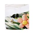 thumbnail image 3 of Adjustable Pet Collar Polyester Large Flower Decor Collar Buckle Creative Collar Simple Bell Collar for Pet Cat Kitten Dog (Pink, Size M), 3 of 5