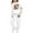 White, variant on Piomll Hoodie And Sweatpants Set For Boys Casual Print Fleece Joggers 2 Pcs Winter Fall Tracksuit Sets