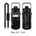 thumbnail image 1 of Funda deportiva para botella de agua de neopreno con correa para senderismo al aire libre (impreso en negro) Hugtrwg Para Estrenar, 1 of 6