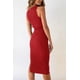 thumbnail image 2 of Vestido PRETTYGARDEN Midi Ajustado Rojo Sin Mangas XL, 2 of 5