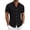Black, variant on Cmfcve Plus Size Work Shirts for Men Short Sleeve Button Down Shirts Fashion Summer Dressy Casual Tops