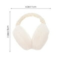 thumbnail image 2 of Ear Warmer Winter Plush Ear Covers Headwear Outdoor Earmuffs Accessory for Women Girls Winter (White), 2 of 6