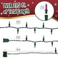thumbnail image 2 of Stargo Warm Multi Color Christmas Tree Lights - 20 ft String of 105 Incandescent Mini Bulbs Multifunctional Lighting Modes, for Decorative, Bedroom, Outdoor, Xmas Twinkle Lights with Green Wire Total, 2 of 10