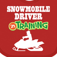 thumbnail image 4 of Inktastic Snowmobile Driver in Training Boys Baby Bib, 4 of 4