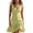 Green, variant on Linen Dresses for Women Plus Size Ruffle Hem Button up Dress Sleeveless V Neck Sundresses Summer Vacation Outfits