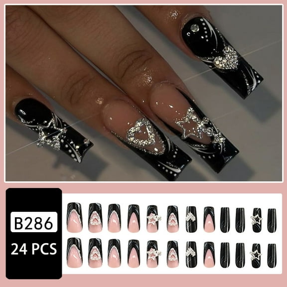 Nail Art Stickers with Bling - Bling Star Pendants and Alloy - Wearable False Nails