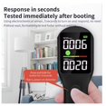 thumbnail image 3 of RC3005 Formaldehyde Air Quality Detector 3 Seconds Quick Test with Electrochemical Sensor Type-C Charging Black, 3 of 7