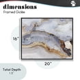 thumbnail image 4 of Stupell Industries Glam Marbled Gold Stone Black Framed Giclee Art, 20 x 16, by Svetlana Aleynikova, 4 of 8