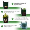 thumbnail image 6 of FNNMNNR 10/7 Gallon Grow Bags Portable Potato Growing Bag Planter Bags Planting Pouch with Handles Access Flap for Carrot Onion Vegetables（Dark Green）, 6 of 8