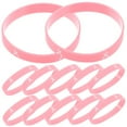 thumbnail image 5 of 20 Pcs Breast Cancer Bracelet Wrist Band Wristbands Straps Pink, 5 of 8