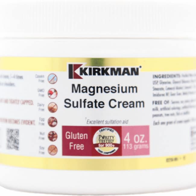 Kirkman Epsom Salt Cream 4 oz Cream