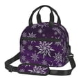 thumbnail image 1 of Disketp Snowflake Gradient Purple Lonchera Térmica para Mujer y Hombre, Bolsa de Almuerzo Reutilizable e Impermeable para Trabajo, Viajes y Picnic, 1 of 7