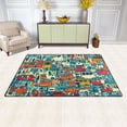 thumbnail image 3 of Busy City Traffic Scene Soft Polyester Area Rug 31''x20'', Non Slip, Memory Foam, Water Absorbent, 3 of 7