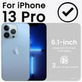 thumbnail image 2 of Compatible with iPhone 13 Pro Case 6.1, Slim Liquid Silicone 3 Layers Full Covered Soft Gel Rubber Case Cover 6.1 inch-Stone Gray, 2 of 12