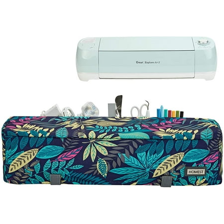 Floral Dust Cover with Back Pockets Compatible with Cricut Explore Air