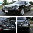 thumbnail image 7 of [For 2000-2006 Mercedes-Benz W220 S-Class D2S Xenon HID Model] LED Strip Projector Headlight Headlamp Assembly, Driver & Passenger Side, 7 of 7
