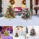 thumbnail image 3 of TQEHS Nieve que cae, paisaje de nieve de felpa, plantas en el suelo alimentadas con energía solar, decoraciones para árboles de patio, paquete navideño, Navidad X4Q3, 3 of 6