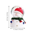 thumbnail image 3 of Christmas Snow Globe, Light Up Resin Glass Snowball Ornament, Holiday Desktop Decor Gift For Teens, 3 of 6