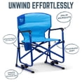 thumbnail image 4 of Timber Ridge TEGO™ FlowMotion™ Rocking Camping Chair, Folding Outdoor Rocker with Cup Holder, Blue Lagoon, 4 of 7