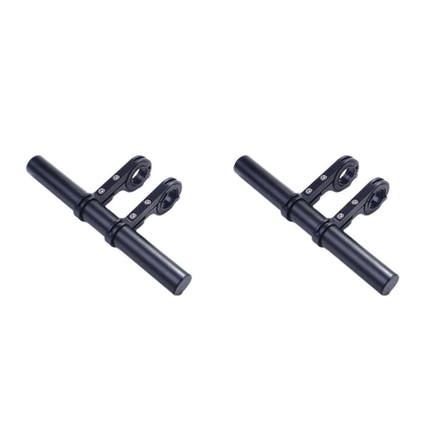 Soidarity Soporte de extensión de manillar multifunción, soporte extensor de manillar de bicicleta, soporte de aleación de extensión, Negro 20 centímetros 2piezas