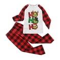 thumbnail image 2 of Conjuntos de pijamas navideños familiares a juego Grinch 2024, pijama de Grinch con parte superior y pantalones de pijama a cuadros, pijama de Grinch para niños y adultos para la familia, 2 Años, 2 of 4